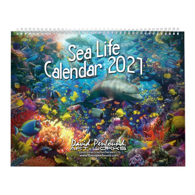 Calendario de vida marina 2021 (Tapa)