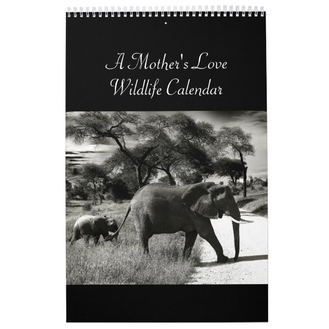 Calendario de vida salvaje de amor de madre (Tapa)