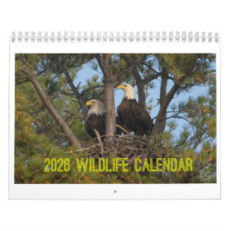 Calendario de vida silvestre 2026 de Kevin Harris