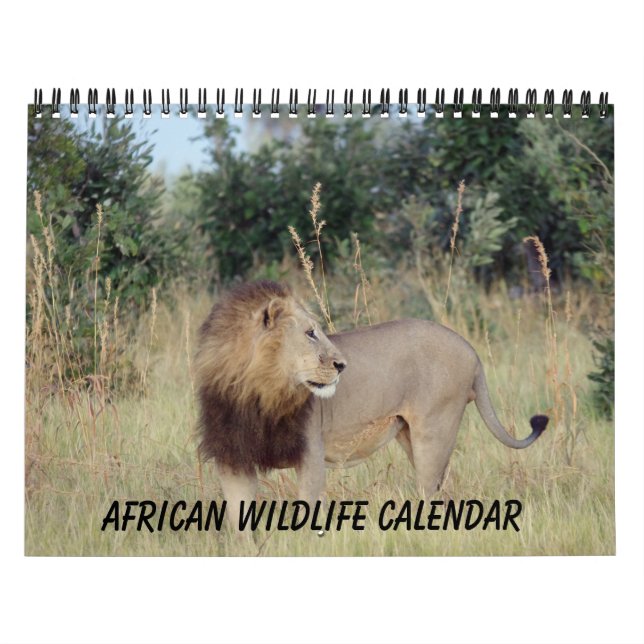 CALENDARIO DE VIDA SILVESTRE AFRICANA (Tapa)
