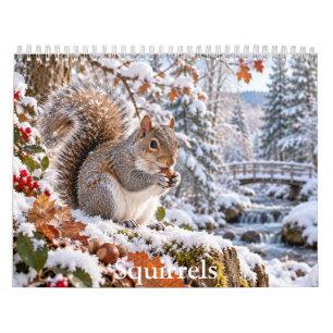 Calendario de Vida Silvestre de las Ardillas de Gr