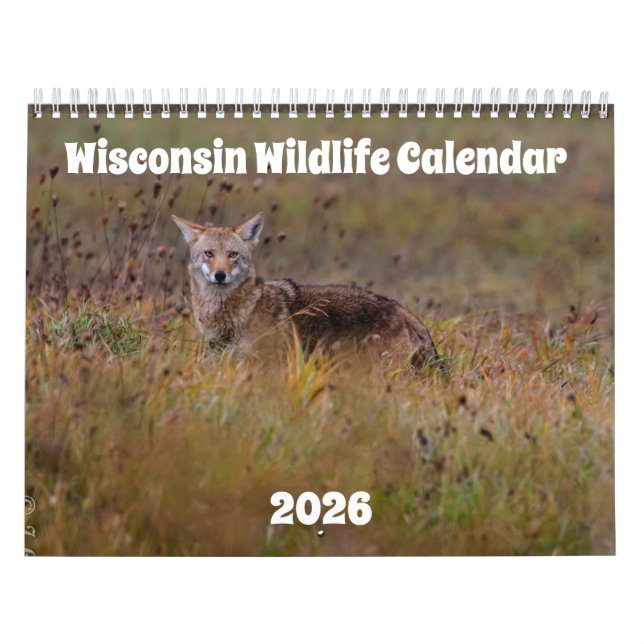 Calendario de Vida Silvestre de Wisconsin 2026 (Tapa)