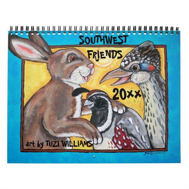 Calendario de vida silvestre para animales del sur (Tapa)
