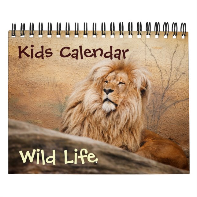 Calendario de vida silvestre para niños pequeños (Tapa)