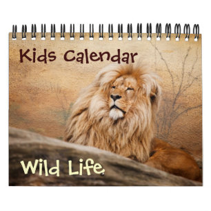 Calendario de vida silvestre para niños pequeños