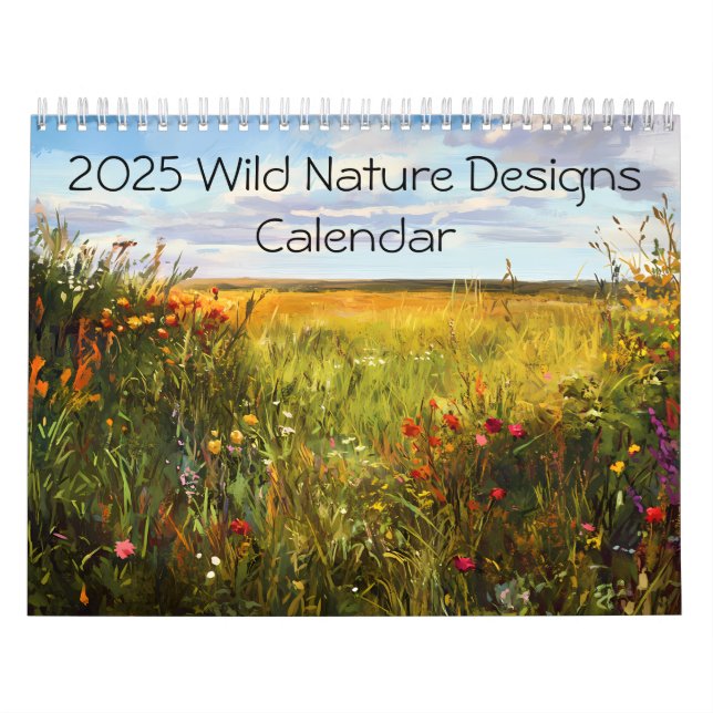 Calendario de Vida Silvestre y Naturaleza de 2025 (Tapa)