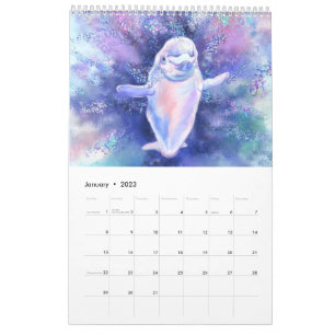 Calendario de Vida Subacuática Pintura del Mundo M