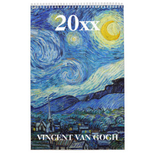 Calendario de Vincent van Gogh Bella Artes 2020