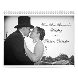 Calendario de Wedding~The 2011 de Sam y de Amanda