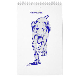 Calendario de Weimaraner por Candra