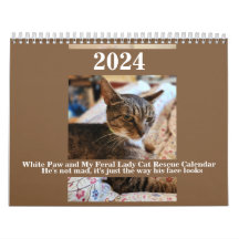 Calendario de White Paw y My Feral Lady 2024