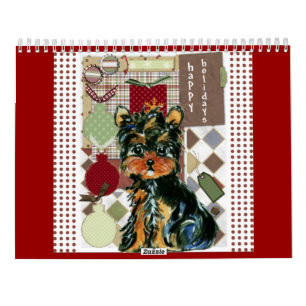 Calendario de Yorkie Adorable