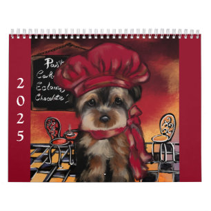 Calendario de Yorkie lindo