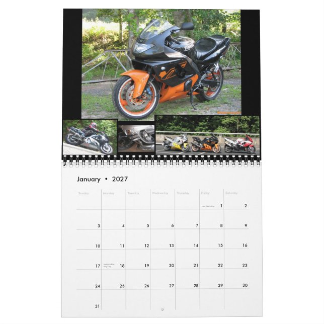 calendario de YZF600R.com 08-09 (Jan 2027)