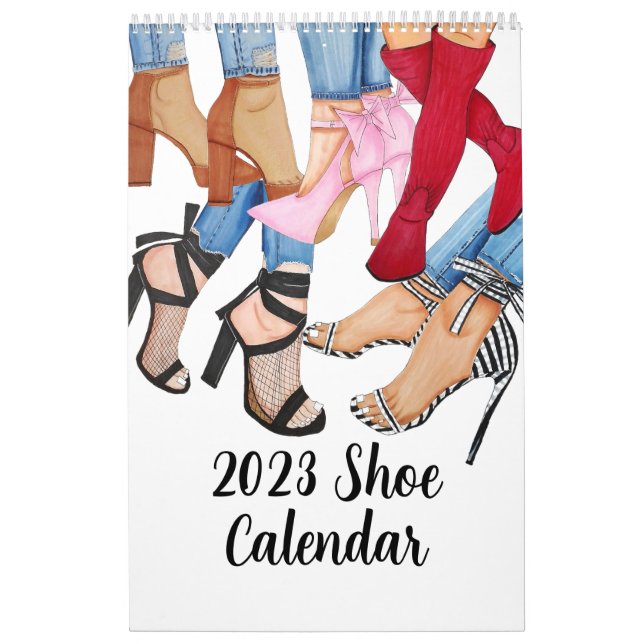 Calendario de zapatos de moda de 2023 (Tapa)