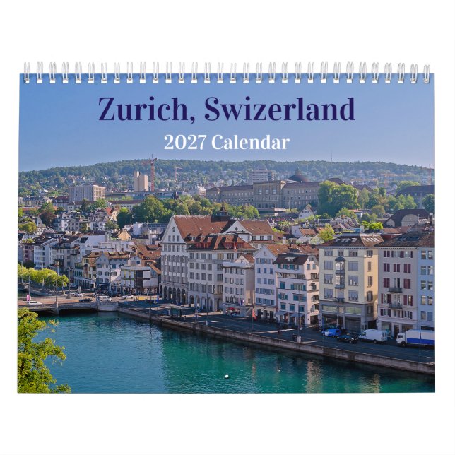 Calendario de Zúrich Suiza 2027 (Tapa)