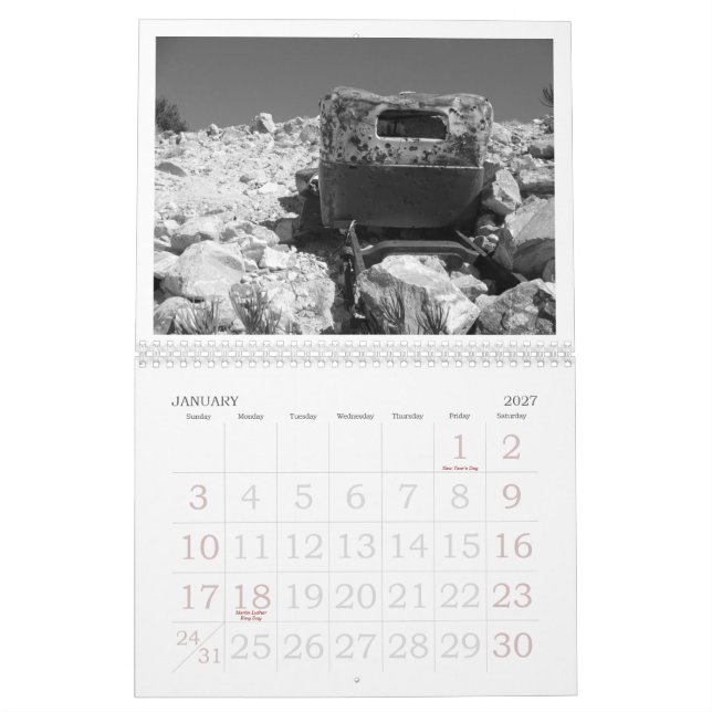 Calendario Debajo de los cielos del Mojave… (Jan 2027)
