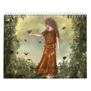 Calendario Dechado de las ilustraciones de Digitaces de Tina