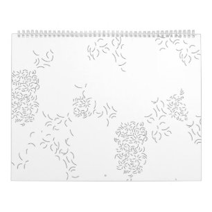 Calendario Decorativo, gris pálido