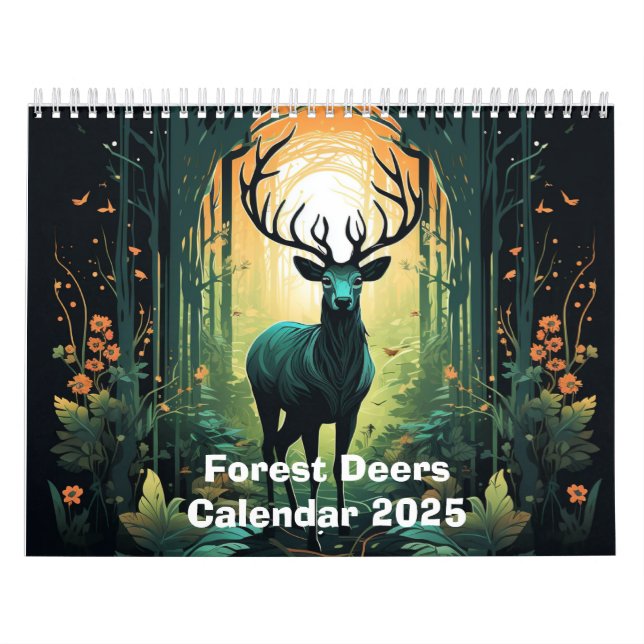 Calendario Deers forestales 2025 (Tapa)