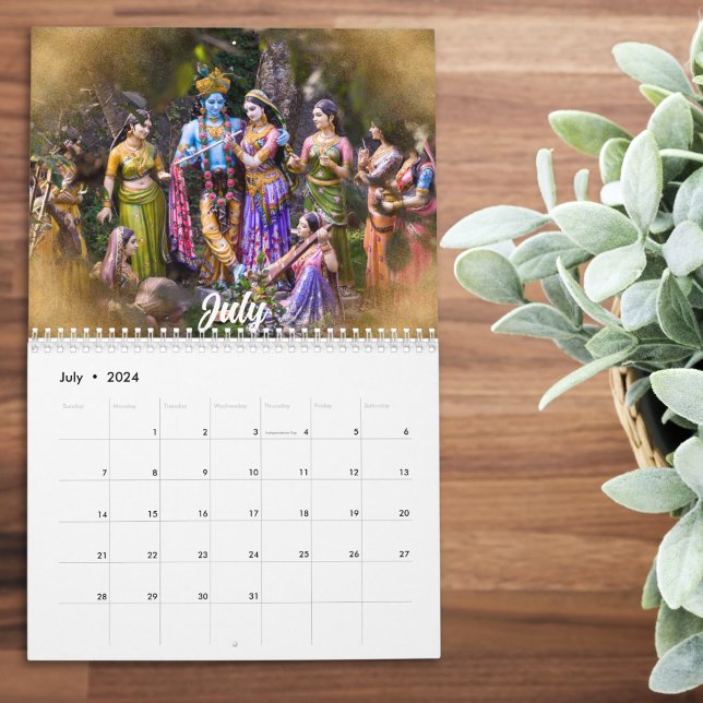 Calendario Deidades hindúes indias de 2025 Idol Gayatri Mantr (Subido por el creador)