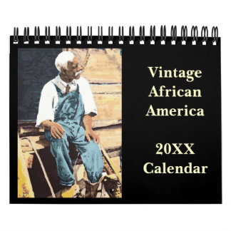 Calendario del afroamericano del vintage