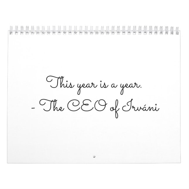 Calendario del año. (Tapa)