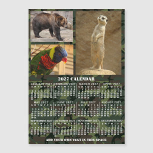 Calendario del año 2027 de camuflaje Agregar 3 fot