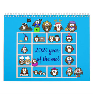 Calendario del año del búho 2021
