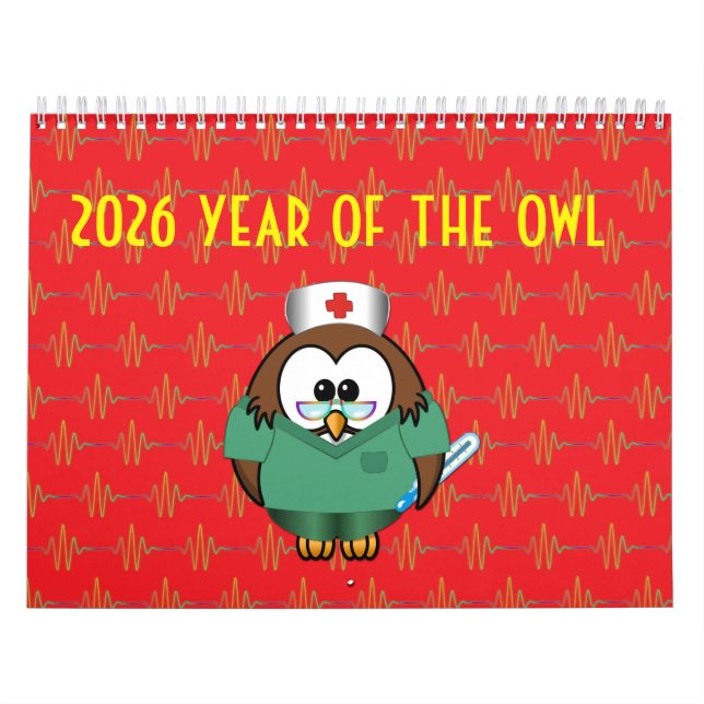 Calendario del año del búho 2026 (Tapa)