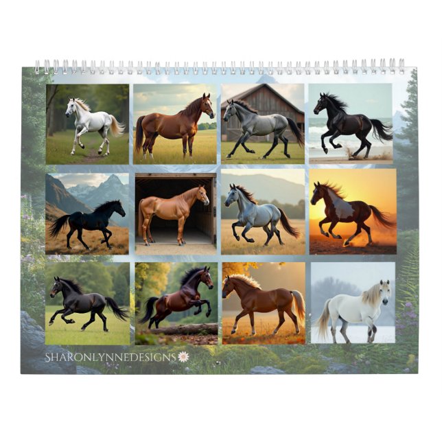 Calendario del Año del Caballo, Caballo (Reverso)