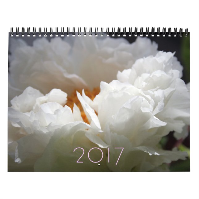 Calendario del año del personalizable Peony de flo (Tapa)