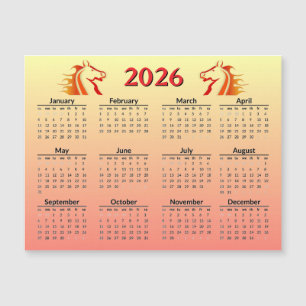 Calendario del Año Nuevo Chino del Caballo 2026