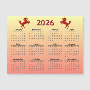 Calendario del Año Nuevo Chino del Caballo 2026