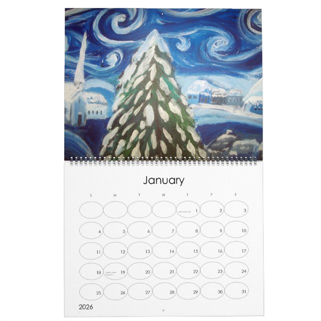 Calendario del arte (Jan 2026)