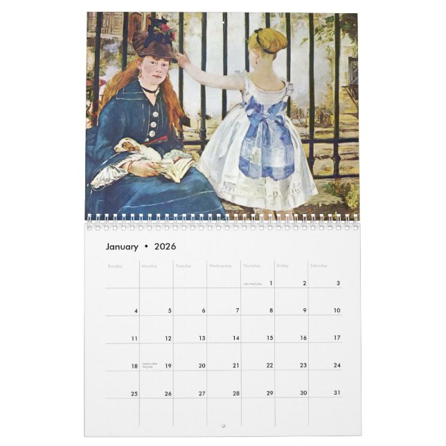 Calendario del arte 2013 de Manet (Jan 2026)
