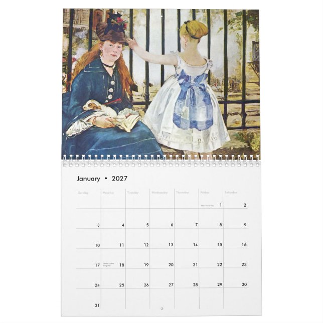 Calendario del arte 2013 de Manet (Jan 2027)