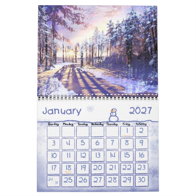 Calendario del arte 2015 de Fanastic de David A. (Jan 2027)