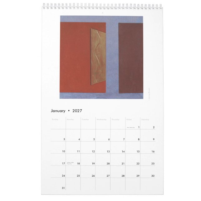 Calendario del arte abstracto (Jan 2027)