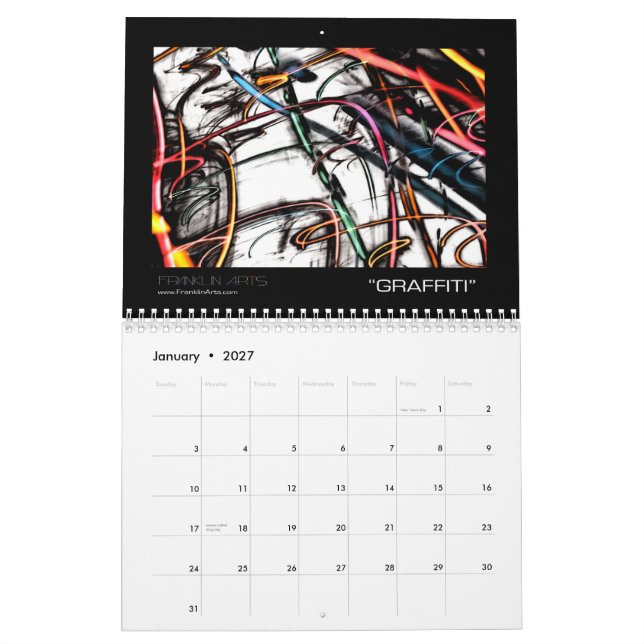 Calendario del arte abstracto 2011 (Jan 2027)