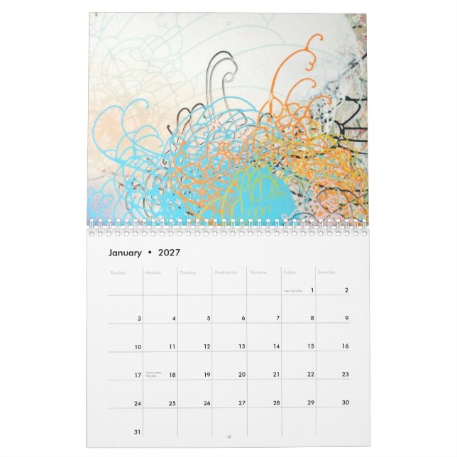 Calendario del arte de Greg Minah (Jan 2027)