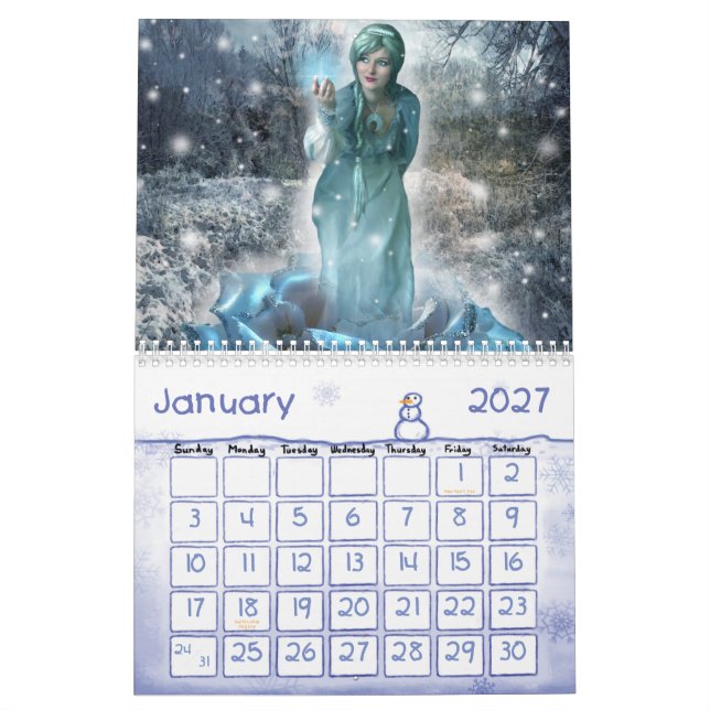 Calendario del arte de la fantasía - versión 2 (Jan 2027)