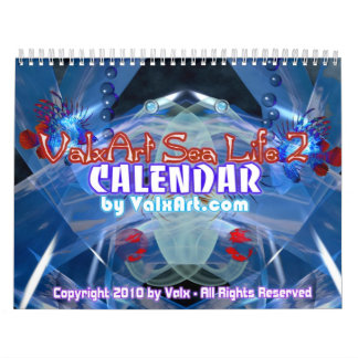 Calendario del arte de la vida marina por Valxart