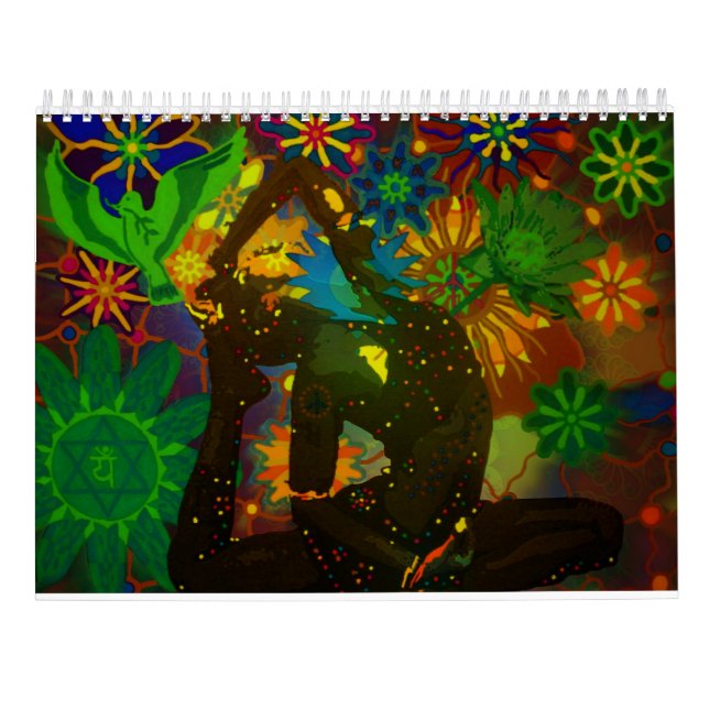 Calendario del arte de la yoga por Karmym para (Reverso)