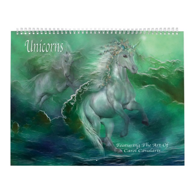 Calendario del arte de los unicornios (Tapa)