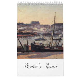 Calendario del arte de Ruán de Pissarro (11" x 7")