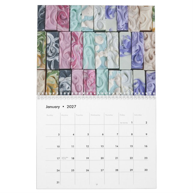 Calendario del arte del jabón (Jan 2027)