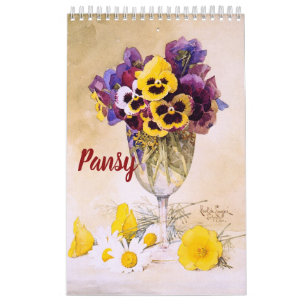 Calendario del arte del pensamiento (11" x 7")
