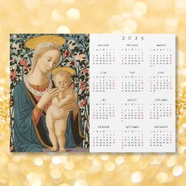 Calendario del Arte Viejo Madonna y Niño Jesús 202