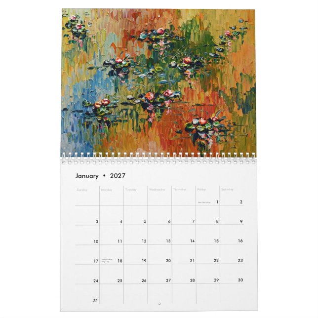 Calendario del artista 2014 de Isabel Dupuy (Jan 2027)